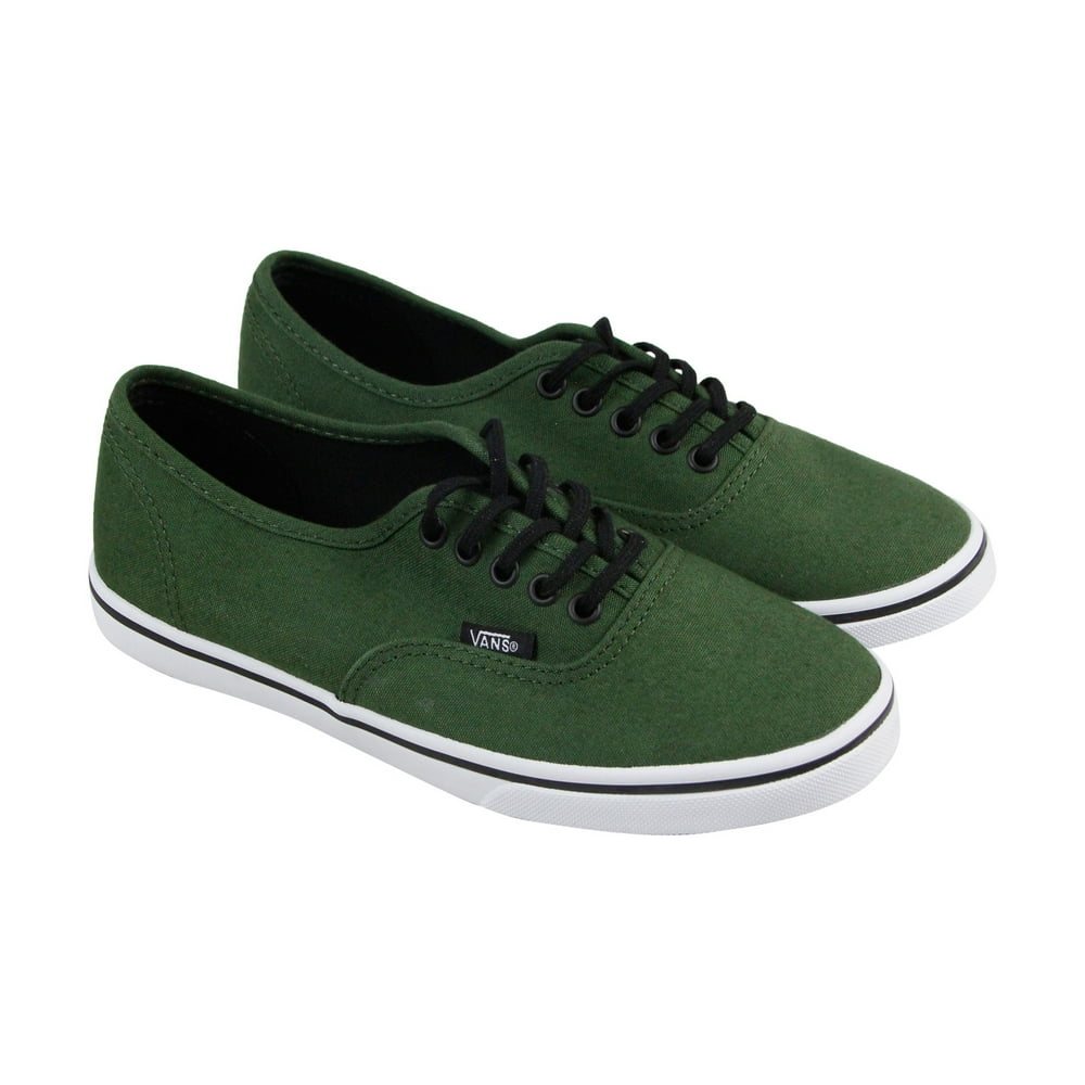 Vans Vans Authentic Lo Pro Mens Green Canvas Lace Up Sneakers Shoes