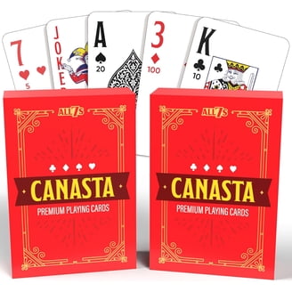 Carta Mundi 1020 Ace Jumbo Index Poker Playing Cards Assorted