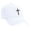 White, variant on Mens Christian Hat Embroidered Cross Twill Dad Hat Baseball Cap, White