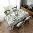 thumbnail image 3 of Green Botanical Leaves Rectangle Tablecloths 60x84,Rural Countryside Flower Plant Leaves Table Cloth Table Cover Indoor/Outdoor Tabletop Decor for Wedding Holiday Party Dinner Baby Shower, 3 of 7