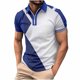 thumbnail image 1 of pstuiky camisetas de hombre, Camisa de manga corta con cuello abatible y cremallera para hombre, a la moda y de ocio ropa de hombre xxl, 1 of 2
