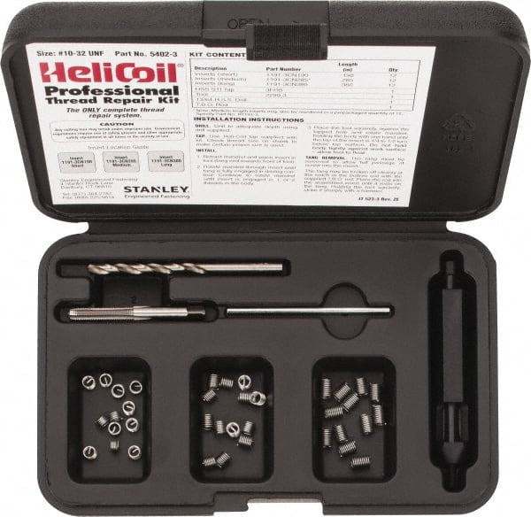 Heli-Coil 5402-3 Thread Repair Kit: Threaded Insert 0.285