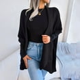 thumbnail image 5 of Vedolay Womens Cardigan Sweaters 2023 Fall Winter Fashion Clothes Classy Open Front Knit Coatigan Black,XL, 5 of 5