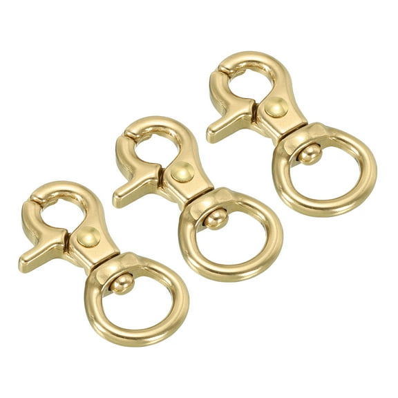 Lobster Clasp Keychains, 3Pcs 1/2 Inch Round Clasps Swivel Trigger Snap Hook
