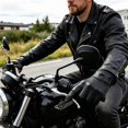 thumbnail image 5 of CSStudio Men's Fingerless Goat Leather Motorcycle Gloves, Perforated Breathable Half Finger Riding Gloves, Elastic Wrist Summer Gloves for Motorbike Off‑Road Driving, 5 of 6