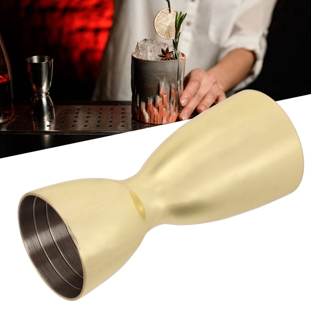 Jigger de coccctel de acero inoxidable, Herramiente de coctelería de Doble Cabezal Para Bar en Casa
