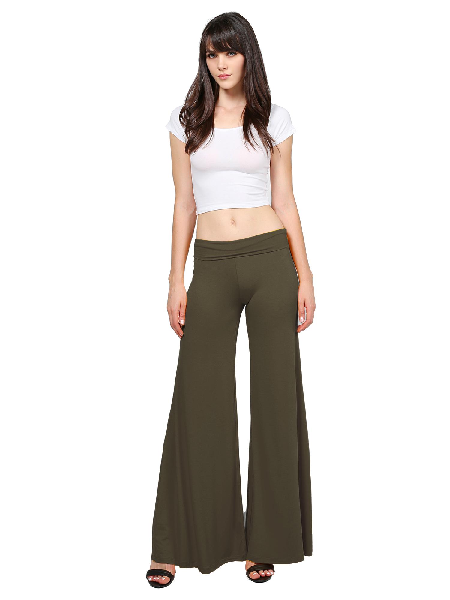 high waist palazzo pants with crop top