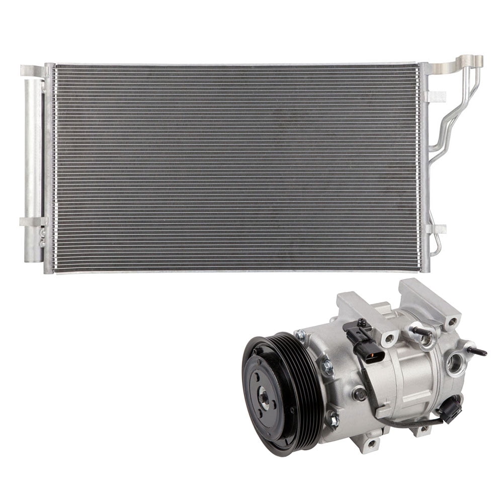 BuyAutoParts 60-85379RU New For Hyundai Sonata 2.4L 2011-2014 OEM AC Compressor w/A/C Condenser & Drier 