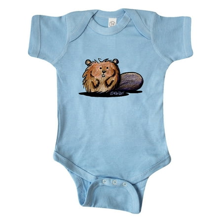 

Inktastic KiniArt Beaver Gift Baby Boy or Baby Girl Bodysuit