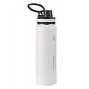 ThermoFlask 24oz Stainless Steel Insulated Water Bottles, 2-pack (White and Coral)