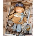 thumbnail image 1 of Muñeca bebé de niña de pelo largo rubio suave estilo Waldorf con regalos hechos a mano desmontables de 12 pulgadas Sincero  Hogar, 1 of 6