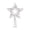 B, variant on Fridja Christmas Tree Topper Hollow Star Tin Christmas Tree Decoration Tree Top Five-pointed Star Wrought Iron Three-dimensional Five-pointed Star