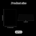 thumbnail image 2 of 50 Pieces Clear Acrylic Sheets 1/24 Inch Thick Plastic Board Sheet 4 x 6 Inch Thin Clear Plastic Sheets for Crafts Windows Picture Frames Sign Blank DIY Display Projects, 2 of 9