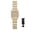 Gold, variant on Women's Rhinestone Square Watch: Sparkling Luxury Analog Quartz Watch for ladias