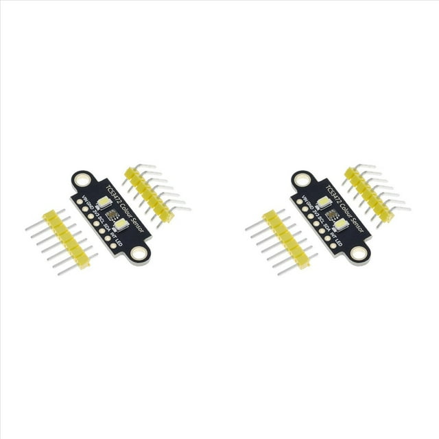 2X Sensor de Color TCS34725 MóDulo de Reconocimiento de Sensor RGB TCS3472 Placa de Desarrollo RGB IIC para STM32, Orificio Doble