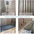 thumbnail image 5 of Outdoor Vertical Storage Shed, 66 Cu.ft Outdoor Storage Cabinet Waterproof, Resin Sheds & Outdoor Storage for Garden Patio Backyard, 5 of 6