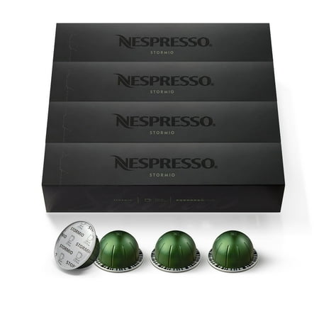 Nespresso Stormio Dark Roast Vertuoline Coffee Pods  40 Ct (4 Boxes of 10)