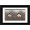 thumbnail image 1 of Gagnon, Lucie 14x9 Black Ornate Wood Framed with Double Matting Museum Art Print Titled - Birds on a wire, 1 of 4