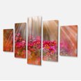thumbnail image 2 of Lumière du Soleil sur Petites Fleurs Rouges - Grande Œuvre d'Art sur Toile Florale, 2 of 3