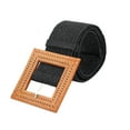 thumbnail image 3 of Mens Belts Leather 1 PC Women's Black Belt Leather Work Belts for Women, 3 of 3