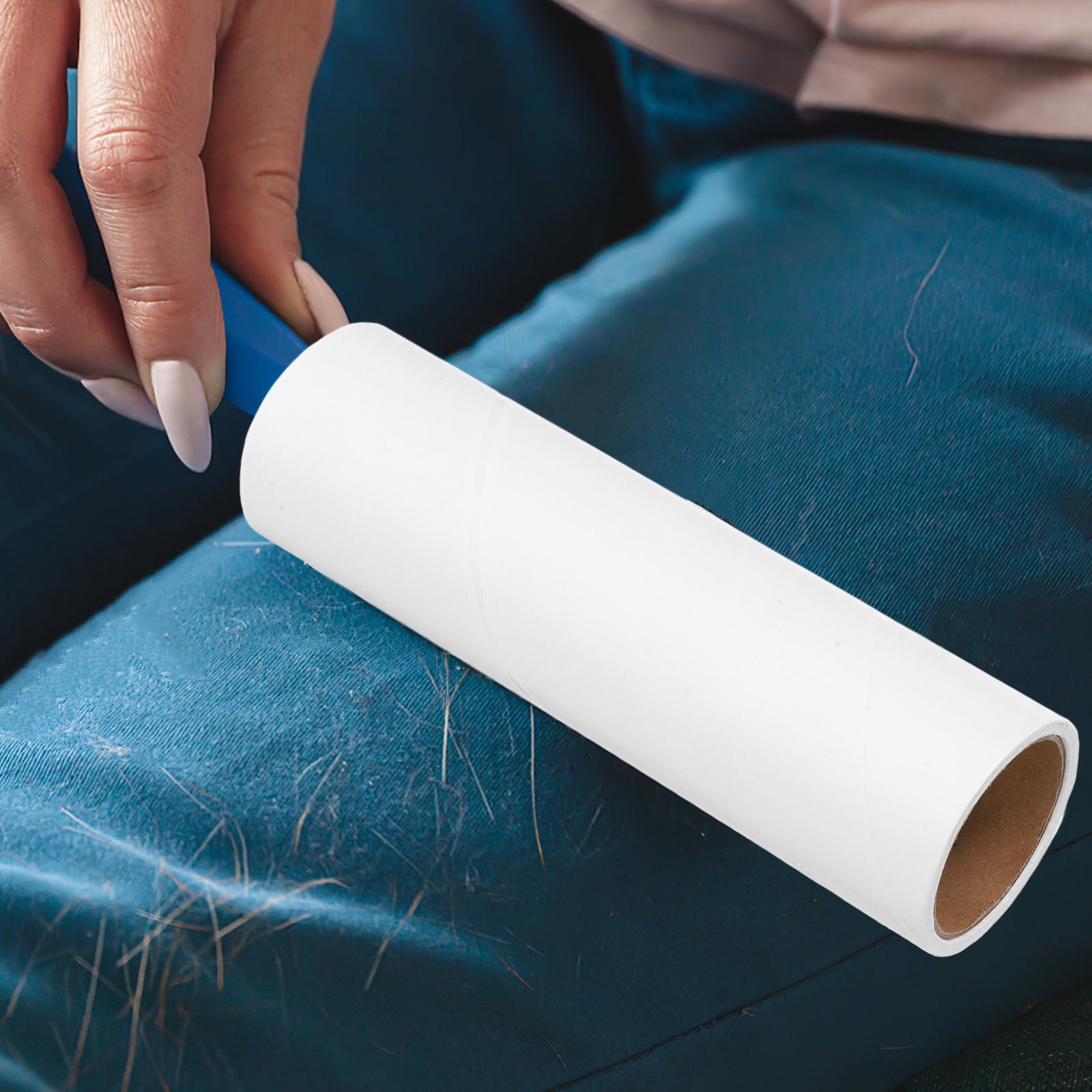 Worgeous  10 Rolls Lint Roller Replacement Core Dryer Vent Cleaner White
