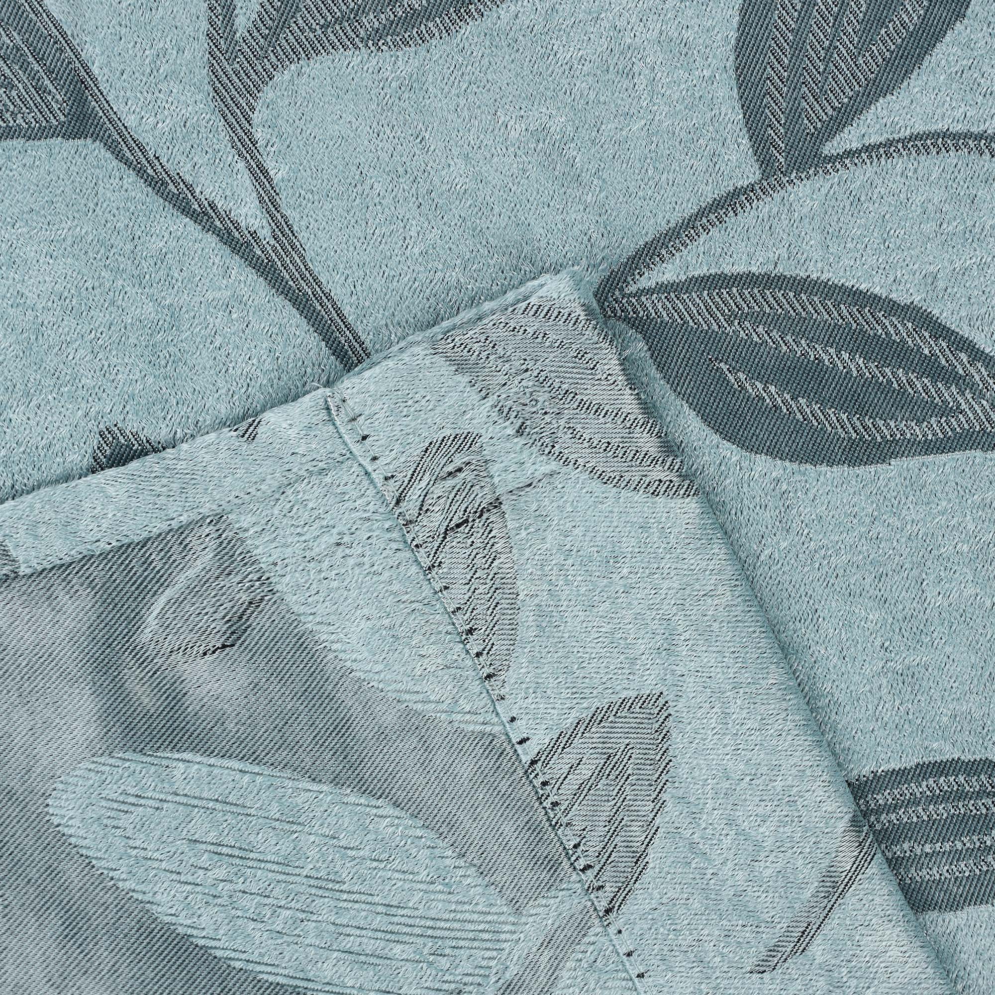 Superior Blackout Leaves Curtains Set of 2, Light Filtering Grommet Curtain Panel Set, Green Lily, 52"W x 96"L