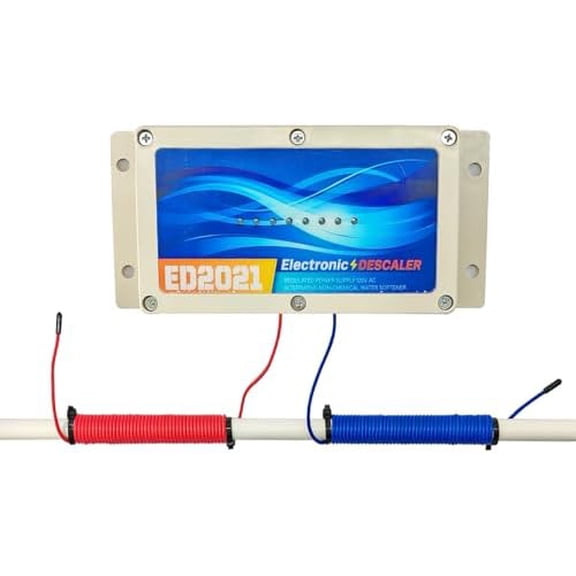 Whole House Electronic Water Descaler, Salt Free Hard Water Conditioner, Reduces Limescale and Rust Buildup, Easy Installation, Chemical Free Solution for Whole House$$Tools & Hardware Other