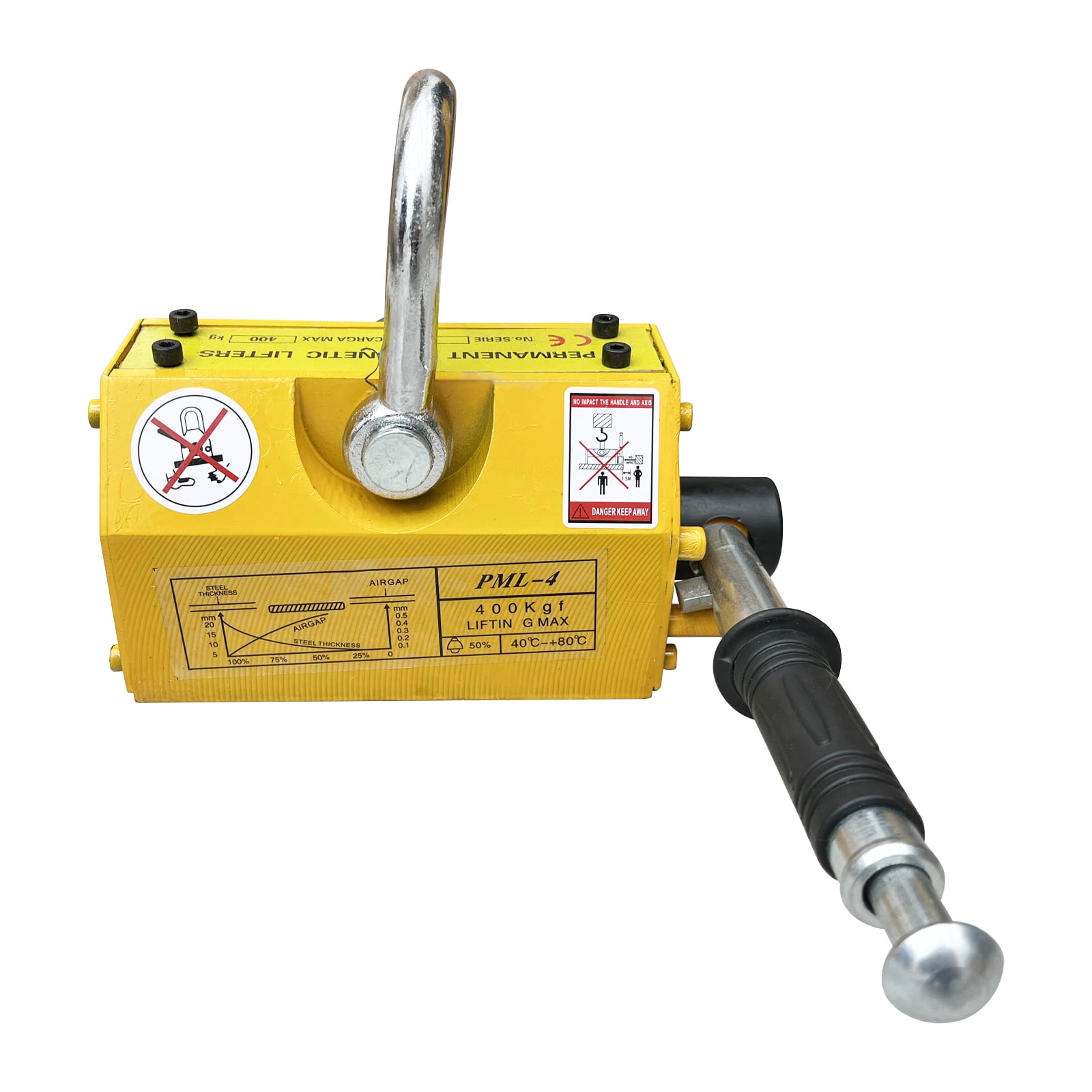 INTSUPERMAI 880lb/400KG Magnetic Lifter Steel Crane Hoist Lifting Neodymium Magnet