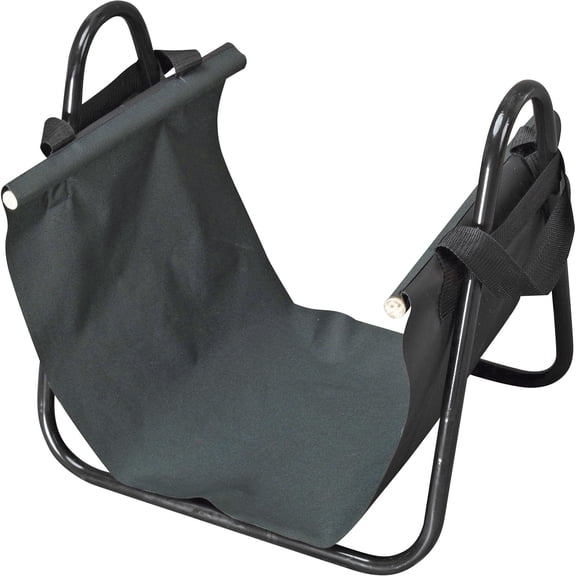Ironton Log Carrier with Stand, 41 1/2in.L, Nylon and Steel Construction