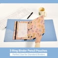 thumbnail image 5 of 2 Pack Flip Folders with Clear PVC Window Binder Pouches 3-Ring Binder Organizer for Office & Home Cute Animal Print Bows, 5 of 6