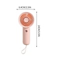 thumbnail image 3 of USB Rechargeable Handheld Fan, 4000mAh Battery Portable Mini Fan, 3-Speed Personal Cooler, Compact Travel/Office/Outdoor Cooling Device, 3 of 7