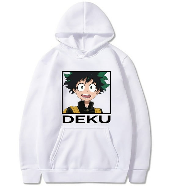 my hero academia deku sudadera con capucha de manga larga suelta anime tela