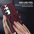 thumbnail image 4 of Decase For Samsung Galaxy S23 Ultra,Slim Shockproof Magnetic Heavy Duty Support Wireless Charging Hard Phone Case Cover,Winered, 4 of 10