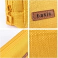 thumbnail image 4 of School Pencil Cases Small Pocket Pencil Case Solid Color Girls Boys Pencil Case (Yellow), 4 of 5