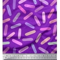 thumbnail image 1 of Soimoi Purple Poly Georgette Fabric Brush Stroke Abstract Print Fabric by Yard 42 Inch Wide, 1 of 3
