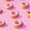 Cartoon Doughnuts, variant on Yayeee Pillowcase Standard Size Set of 2 Satin Wrinkle Resistant Pillow Case, Cream Plaid