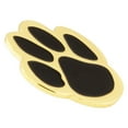 thumbnail image 2 of PinMart's Black and Gold Animal Paw Print School Mascot Enamel Lapel Pin, 2 of 3