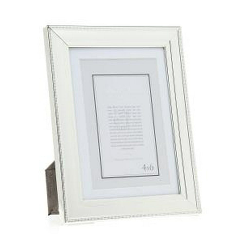 5x7/4x6 SilverPlated Double Beaded Photo Picture Frame Standing