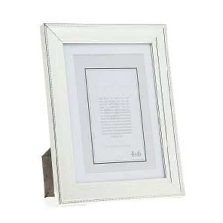 frame vertical horizontal silver 4x6 5x7 plated mat beaded included standing double walmart