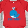 thumbnail image 4 of Inktastic Whale 1st Birthday Boys or Girls Long Sleeve Baby Bodysuit, 4 of 5
