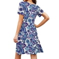 thumbnail image 4 of TARAINYA Summer Dresses for Women Trendy Mini Swing Dress Casual Beach Sundress with Pockets, 4 of 6