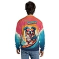 thumbnail image 5 of Retro Surfing Australian Shepherd in Cool Sunglasses Hello Summer Waves All Over Print 3D Sweatshirt Unisex Merch Aussie Dog Lover Gifts - 10001, 5 of 6