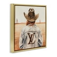 thumbnail image 4 of Stupell Industries Desert Cowgirl Fashion Brand People Painting Gold Floater Framed Canvas Art Print Wall Art, 18 x 18, 4 of 10