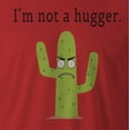 thumbnail image 2 of 9 Crowns Tees Men's "I'm not a hugger" T-shirt (Medium, Unisex Red), 2 of 3