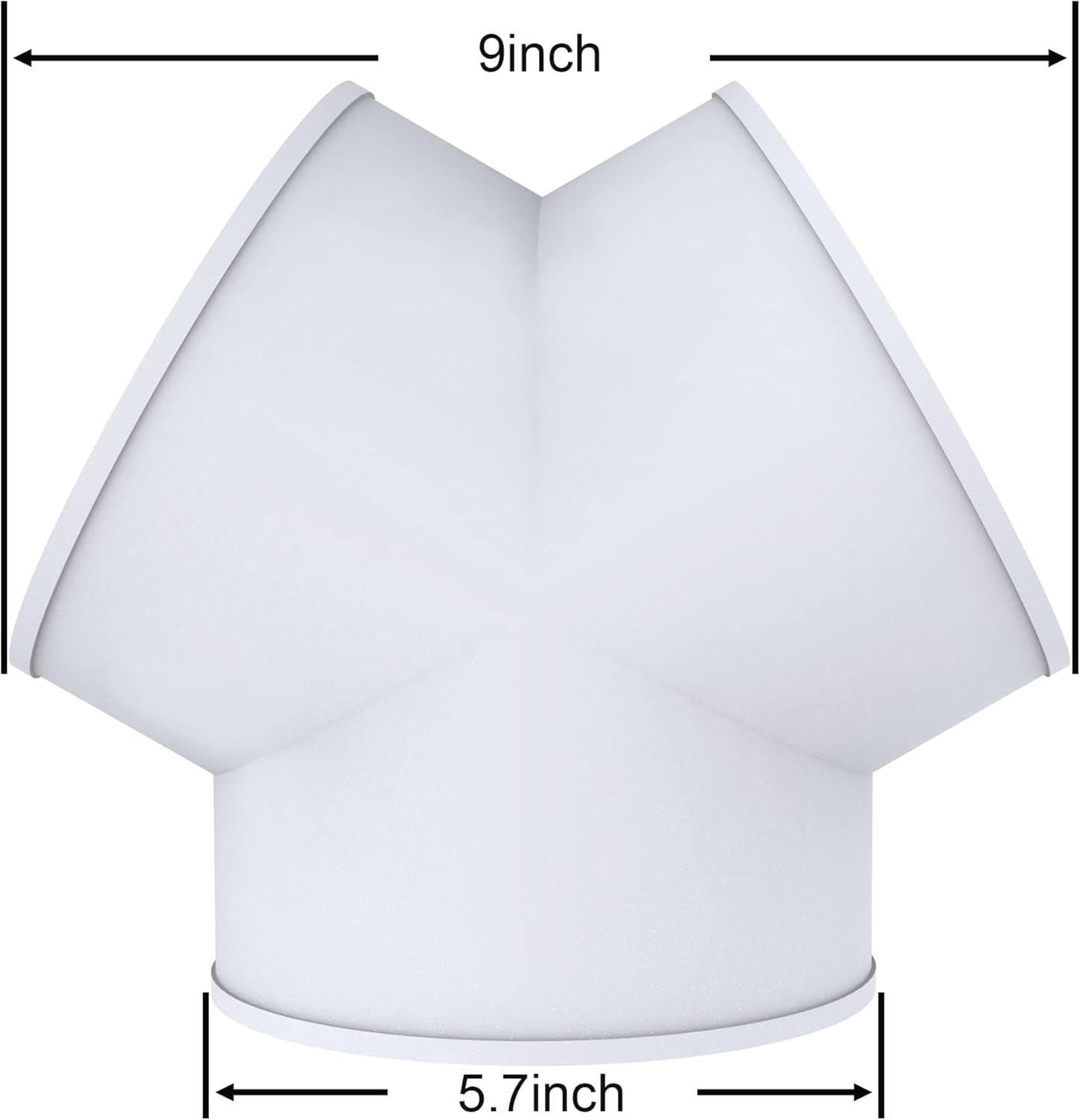 ABCISI 3 Way Duct Connector, 6 Inch Duct Splitter for Exhaust Fan Dryer Vent Hose, Y Shape
