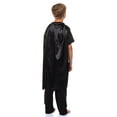thumbnail image 5 of DC Comics Batman Pajama Boys' 3 Piece Short Sleeve Shirt And Pant Set With Detachable Cape Sleepwear Loungewear, 5 of 5