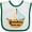 White and Green, variant on Inktastic Grandma Loves Me Grandchild Boys Baby Bib