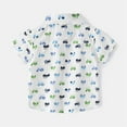 thumbnail image 4 of Ruyang Toddler Boys Baby Shirt Summer Short Sleeve 𝐂artoon Car Lapel T-Shirt Kids Boy Casual Lightweight Button Tops, 4 of 6