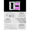 thumbnail image 5 of YEAH MAGIC Biforst MATX PC Gaming Case ARGB Full Clear-Side High-Airflow Light Strip Sturdy One-Piece Curved Glass With 3 ARGB Fans Mid-Tower Art Computer Chassis Striped Rainbow Lamp White, 5 of 7