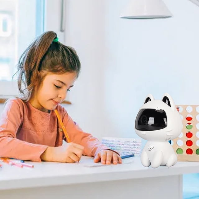 Monitor De Bebé WiFi, Control De Aplicación Móvil Conversación Bidireccional IR Visión Nocturna Monitor De Bebé 1080P 2MP Para Mascota Para El Hogar